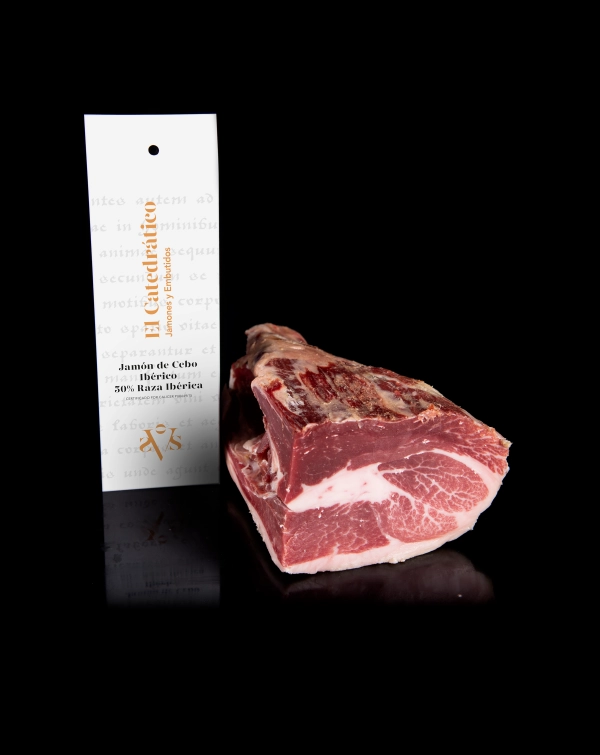 Ibérico-cebo-schinkenstück 50 % iberische rasse