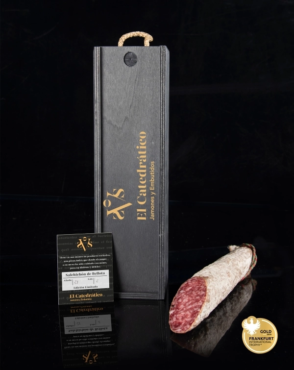 Ibérico-Salchichón aus Eichelmast 100 % (In Holzkiste)